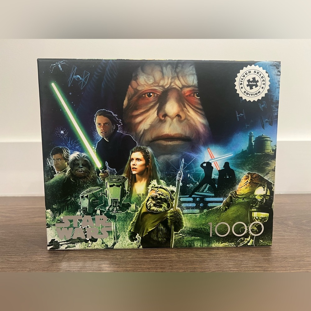 Star Wars 1000 Pc Puzzle Buffalo Silver Select New Sealed Collectible